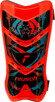 Reusch Shinguard Attrakt Lite 5377045 3335 black red front